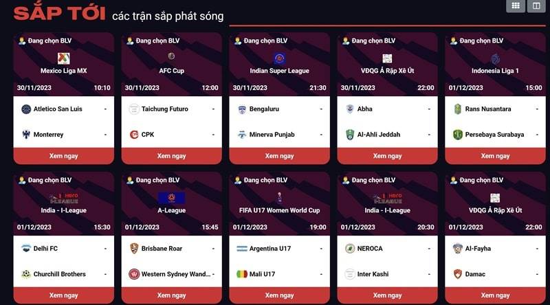 Xem trực tiếp bóng đá miễn phí tại Khô Mực TV